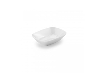 Tria Porelin Köşeli Kayık Tabak 12*8 cm
