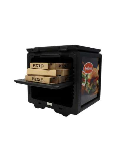 Tribeca EPP Mobil Pizza Kutusu Motorsiklet için, 420x491x408 mm