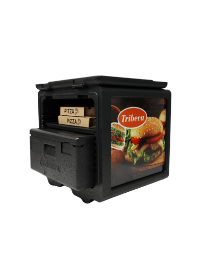Tribeca EPP Mobil Pizza Kutusu Motorsiklet için / ekstra iç kutulu 4242L, 420x491x408 mm