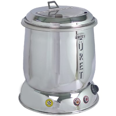 Üret 10 Litre, Parlak Çorba Isıtıcısı, Elektrikli