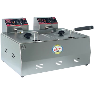 Üret 8+8 Litre Set Üstü Fritöz, Elektrikli