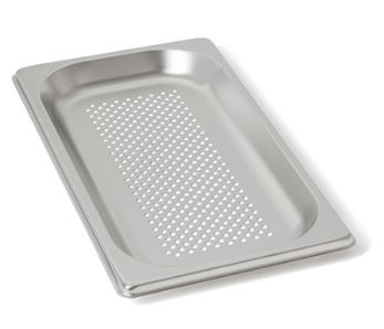 Üret Delikli Gastronom Küvet, Gn 1/3-4 cm, 32,5*17,5 cm, 1,5 Lt.