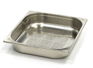 Üret Delikli Gastronom Küvet, Gn 2/3-10 cm, 35*32 cm, 9 Lt.