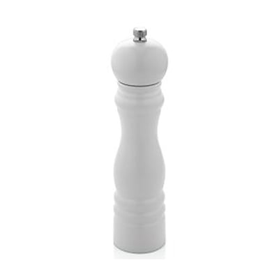 Varan Mutfak Değirmenler Beyaz Renkli Ahşap Tuz Değirmeni (14 Cm) VRAT-9018