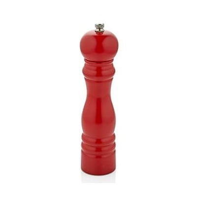 Varan Mutfak Değirmenler Kırmızı Renkli Ahşap Tuz Değirmeni(14 Cm) VRAT-9016