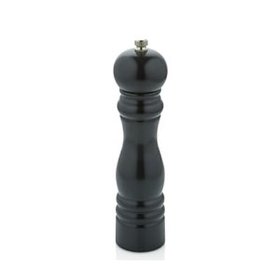 Varan Mutfak Değirmenler Siyah Renkli Ahşap Tuz Değirmeni (20 Cm) VRAT-9013