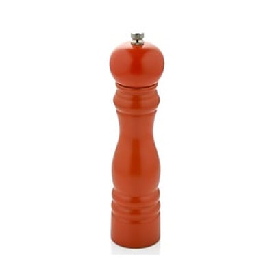 Varan Mutfak Değirmenler Turuncu Renkli Ahşap Tuz Değirmeni (14 Cm) VRAT-9004