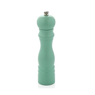 Varan Mutfak Değirmenler Yeşil Renkli Ahşap Tuz Değirmeni (20 Cm) VRAT-9001