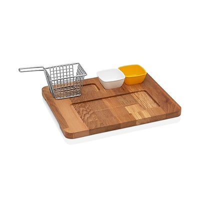 Varan Mutfak Kahvaltı Sunumluğu 24x33 İroko 24x33 cm İroko VKS-2182-İ