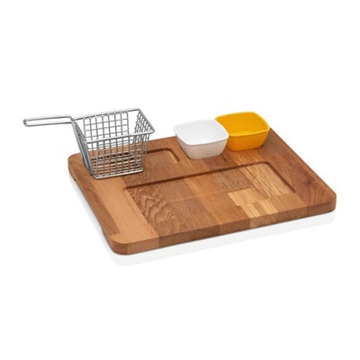 Varan Mutfak Kahvaltı Sunumluğu 24x33 cm Kayın VKS-2182-K