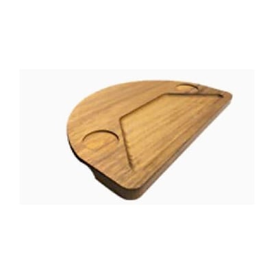 Varan Mutfak Kenarları Oval Steak 39x25 cm İroko VOST-2162-İ