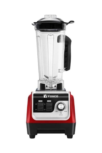 Vosco HS-206 Manuel Buz Kırıcı Bar Blender, 2 L, 2000 W, Kırmızı
