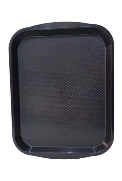 World Plas Plastik Servis Tepsisi Siyah, 53*37 cm