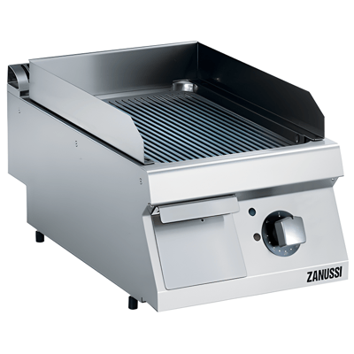 Zanussi 40 cm Elektrikli Oluklu Krom Kaplama Pleyt Izgara, 400x700x250, 372332