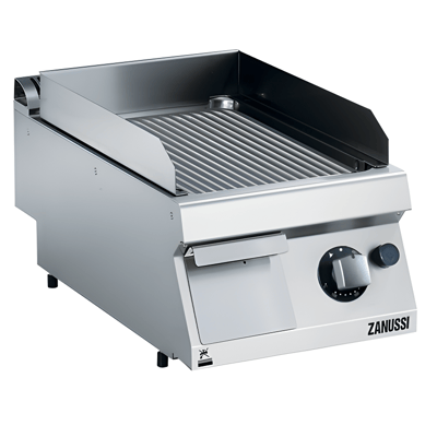 Zanussi 40 cm Gazlı Oluklu Krom Kaplama Pleyt Izgara, 400x700x250, 372323