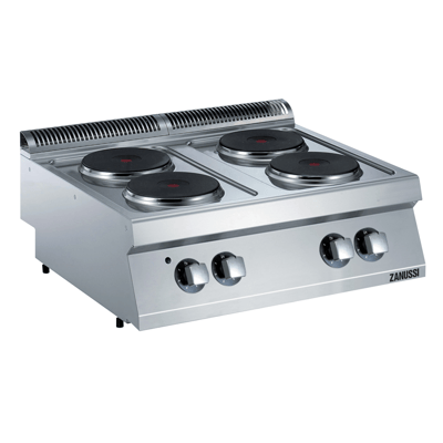 Zanussi 4'lü Yuvarlak Pleyt Elektrikli Set Üstü Ocak, 800x700x250 mm, 372015