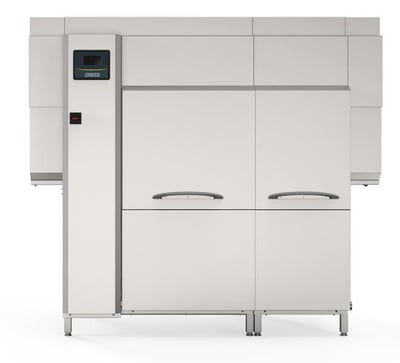 Zanussi Çift Durulamalı Konveyörlü Bulaşık Makinesi, Dokunmatik Ekran, 3600 tabak/saat, Sağdan Sola