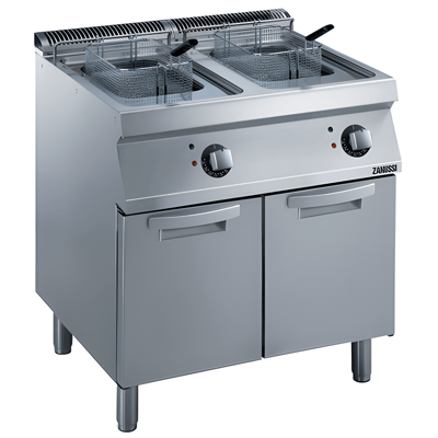 Zanussi Dolaplı Elektrikli 15+15 Litre Endüstriyel Fritöz, 800x700x850, 372082
