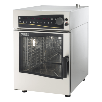Zanussi Eazy Kompakt, Temizleme Sistemli GN 1/1 Elektrikli, 6 Tepsili Konveksiyonel Fırın, 240009, (Soldan Menteşeli)