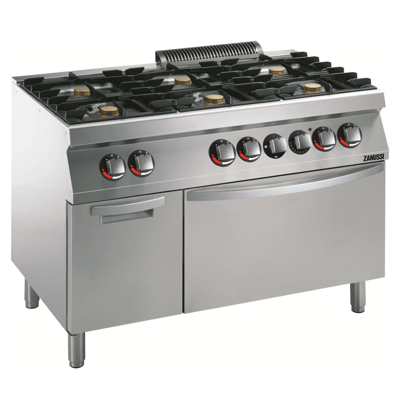 Zanussi Elektrikli Fırınlı 6'lı Gazlı Kuzine Ocak, 1200x700x850 mm, 372006