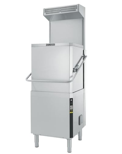 Zanussi Giyotin Tip Bulaşık Yıkama Makinesi, Çift Cidarlı, Drenaj Pompalı Parlatıcı ve Deterjan Dispenserli