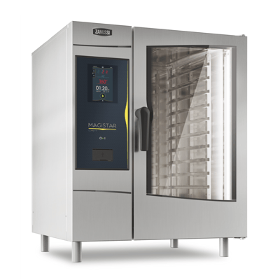 Zanussi Magistar TI Boylersiz, GN 1/1 Gazlı, 10 Tepsili Dijital Kombi Konveksiyonel Fırın, 218681 - 218661