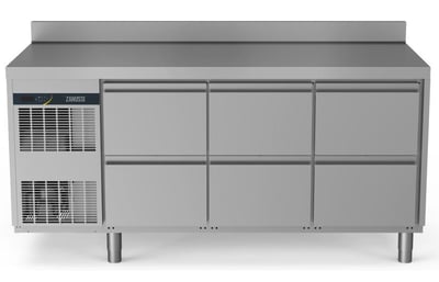 Zanussi Npt Active Hp Serisi Tezgah Tipi Buzdolabı, 6 Çekmeceli, Sırtlı