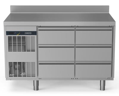 Zanussi Npt Active Hp Serisi Tezgah Tipi Buzdolabı, 6 Çekmeceli, Sırtlı