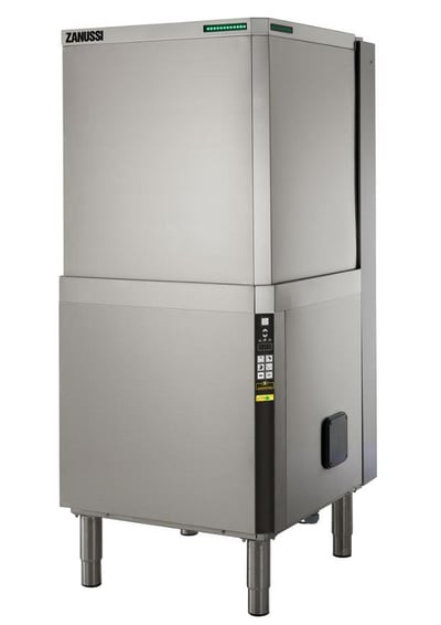 Zanussi Otomatik Giyotin Tip Bulaşık Yıkama Makinesi, Otomatik Kapak, Drenaj Pompalı ve Parlatıcı Dispenserli