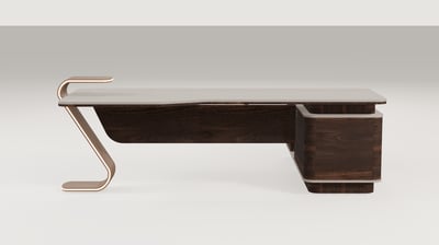 Arden Sol Yönlü Konsollu Yönetici Masası 250X195 cm