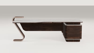 Arden Sol Yönlü Konsollu Yönetici Masası 250X195 cm