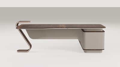 Arden Sol Yönlü Konsollu Yönetici Masası 250X195 cm