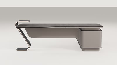 Arden Sol Yönlü Konsollu Yönetici Masası 250X195 cm