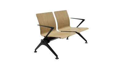 FERRGIO Wood İkili Kollu Bekleme Koltuğu