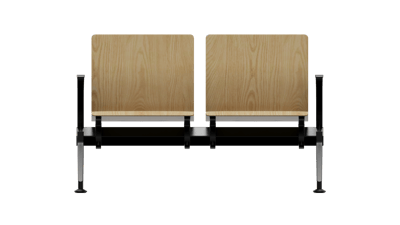 FERRGIO Wood İkili Kollu Bekleme Koltuğu