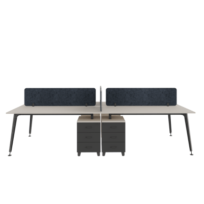 Lux Dörtlü Kesonlu Workstation 280X138 cm