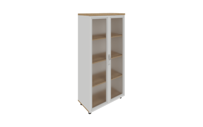 Mio Dört Bölmeli Cam Kapaklı Dolap 75X38X155