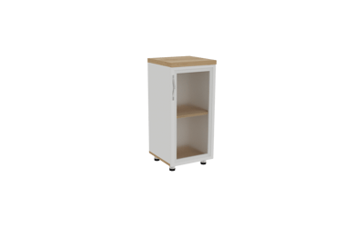 Mio İki Bölmeli Tek Cam Kapaklı Dolap 38X38X85
