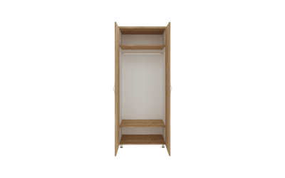 Mio İkili Elbise Dolabı İki Raflı 75X55X190