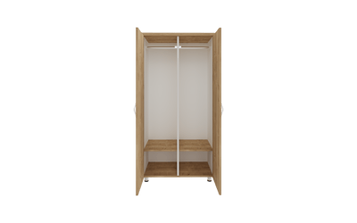 Mio İkili Elbise İç İki Bölmeli Dolabı Tek Raflı 75X55X155