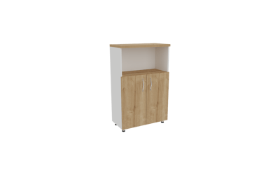 Mio Üç Bölmeli Yarım Kapaklı Dolap 75X38X120