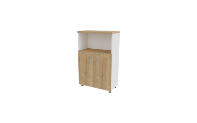 Mio Üç Bölmeli Yarım Kapaklı Dolap 75X38X120