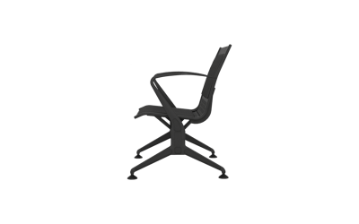 Steel Soft Tekli Kollu Bekleme Koltuğu
