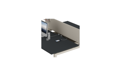 Terra Plus İkili Workstation 140X164 cm