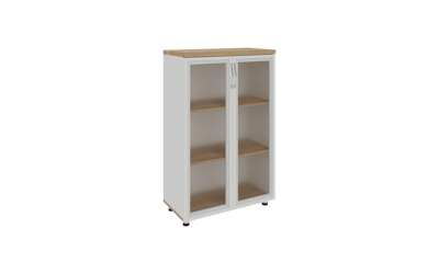 Mio Üç Bölmeli Cam Kapaklı Dolap 75X38X120