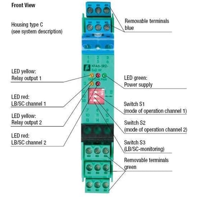 Pepperl+Fuchs  KFA6-SR2-Ex2.W  Switch Amplifier-103373