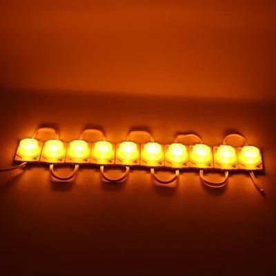 12 Volt 1.5 Watt LED Modül - Sarı Renk - 3030 Çip - 40x30 mm