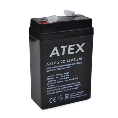 12 Volt 2.2 Amper Dik Kare Akü (70x46x101 Mm)