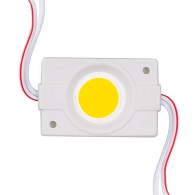 12 Volt 2.4 Watt Beyaz COB LED Modül - 40x22 mm