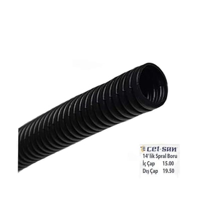 14 lük Plastik Spiral Boru